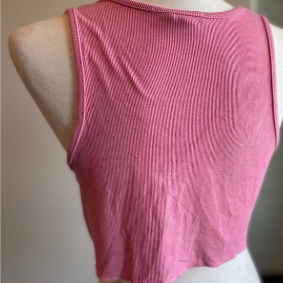 🤍HP🎉Twisted Ribbed Knotty Crop Tank NWT - Picture 7 of 7